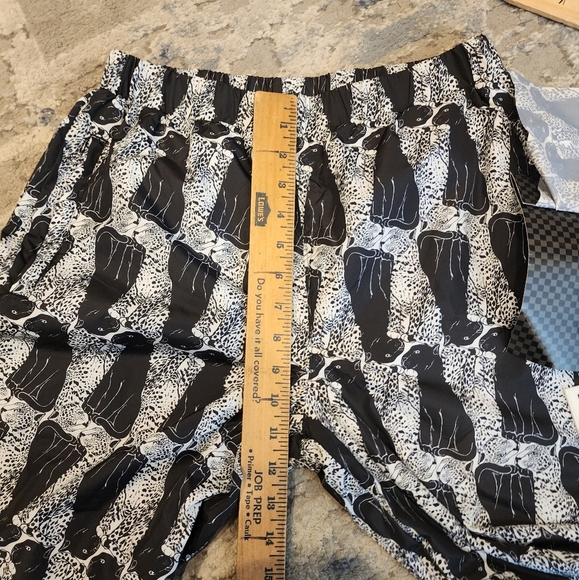 NWT Vans × Opening Ceremony Black Leopard Track Pant Joggers Mesh Lined Small - Picture 3 of 16